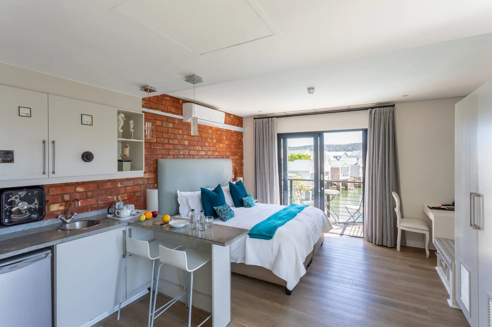 Guest room at The Turbine Boutique Hotel