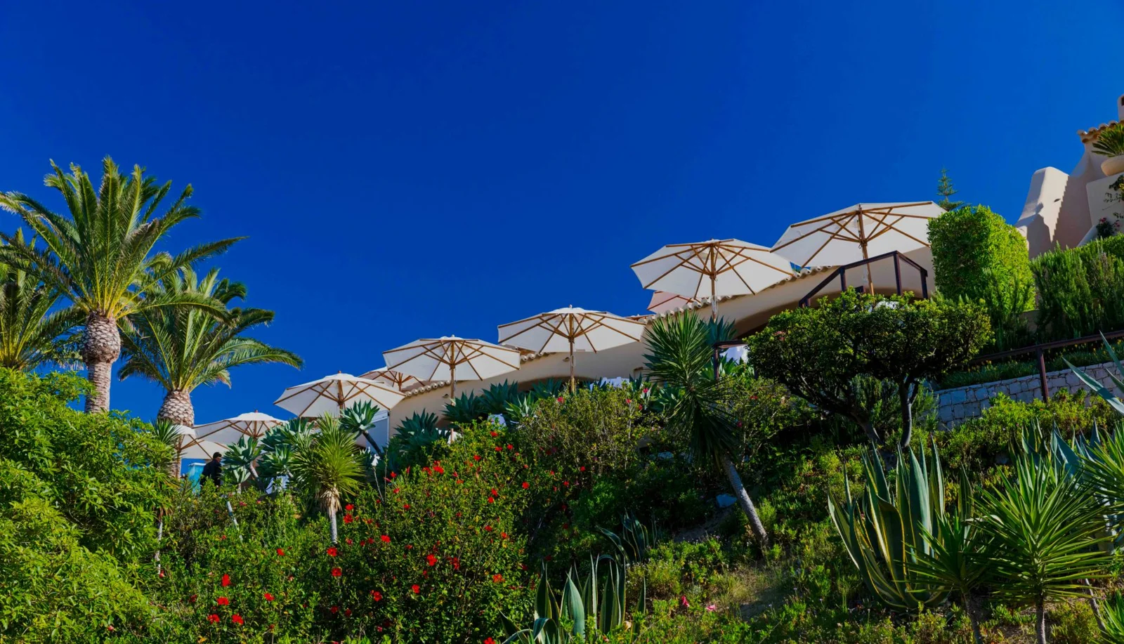Terrace and gardens at Vila Joya