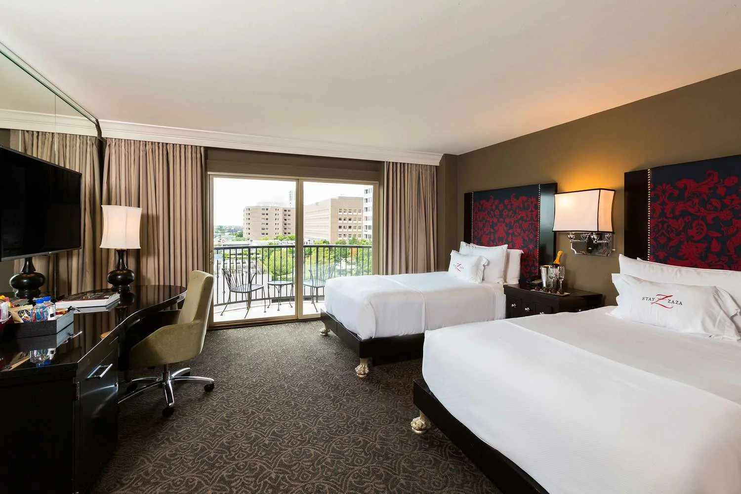 Double guest room at Hotel ZaZa Houston Museum District